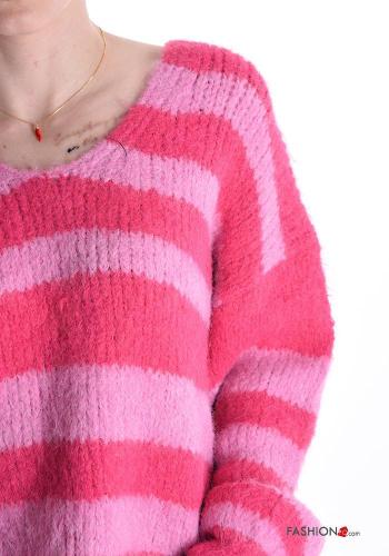 Camisola em Lã mista gola V - ph 4