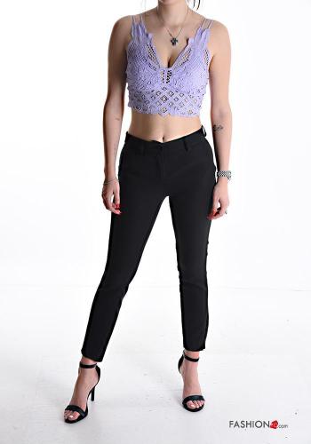 Top corto encaje espalda descubierta con copas escote profundo - ph 5