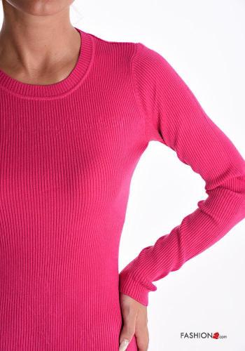 Ribbed crew neck long sleeve Dress - ph 4