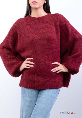 Maglione in Misto Lana girocollo oversize maniche lunghe - ph 1