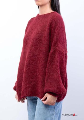 Maglione in Misto Lana girocollo oversize maniche lunghe - ph 2