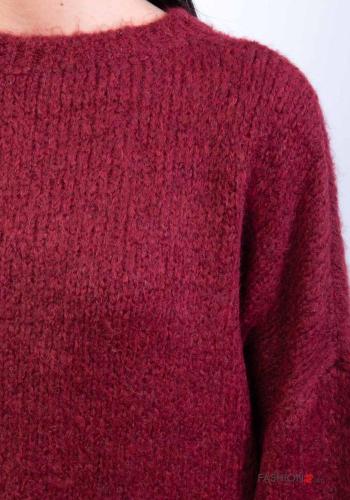 Maglione in Misto Lana girocollo oversize maniche lunghe - ph 3