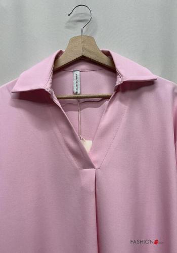 Blusa manga larga con cuello con cuello en v - ph 3