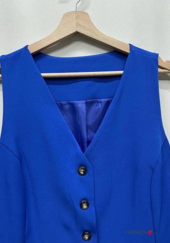 Chaleco con botones con cuello en v - ph 3