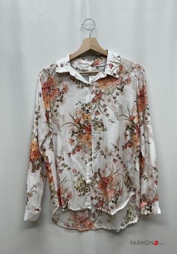 Chemise en Soie à Imprimé Floral - ph 2