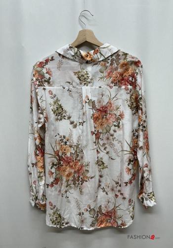 Chemise en Soie à Imprimé Floral - ph 5