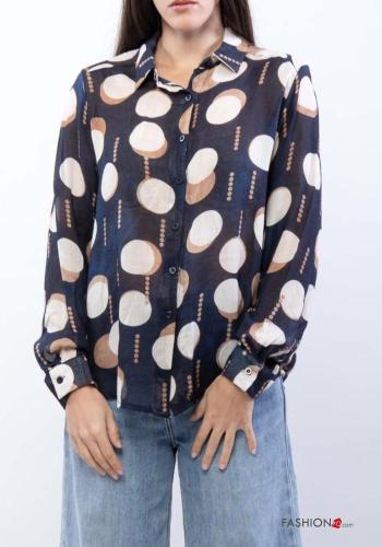 Camicia in Misto Lana Fantasia pois