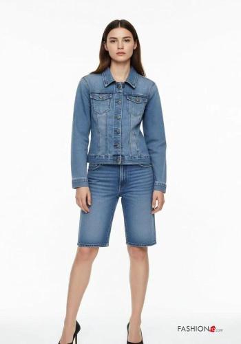 Cotton Jeans with rhinestones