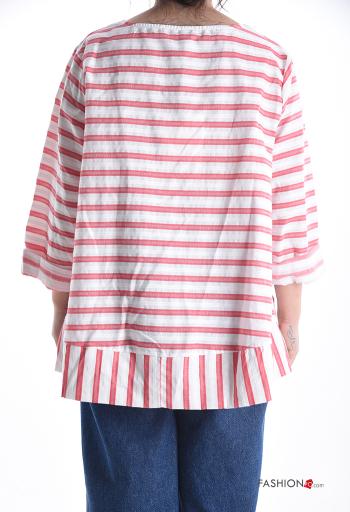 Blusa em Algodão manga comprida às riscas - ph 2