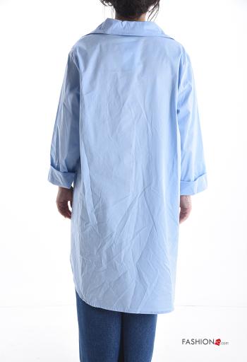 Camisa em Algodão manga comprida assimétrico - ph 2