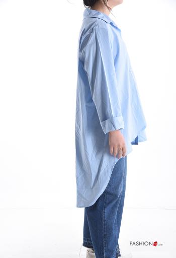 Camisa em Algodão manga comprida assimétrico - ph 3