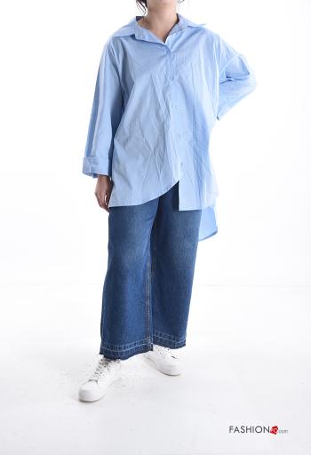 Camisa em Algodão manga comprida assimétrico - ph 5