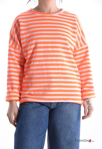 Camisola de mangas compridas em Algodão manga comprida às riscas - ph 1