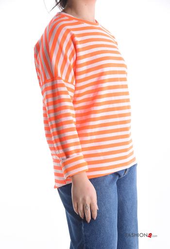 Camisola de mangas compridas em Algodão manga comprida às riscas - ph 3