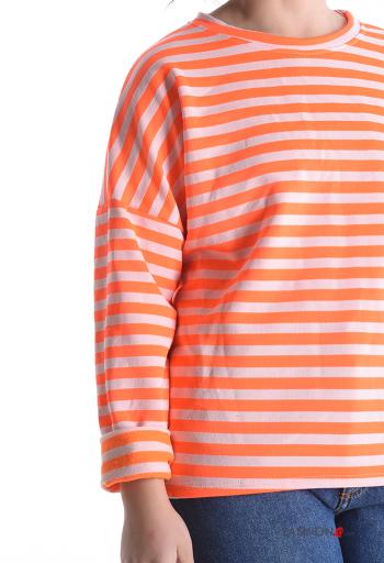 Camisola de mangas compridas em Algodão manga comprida às riscas - ph 4