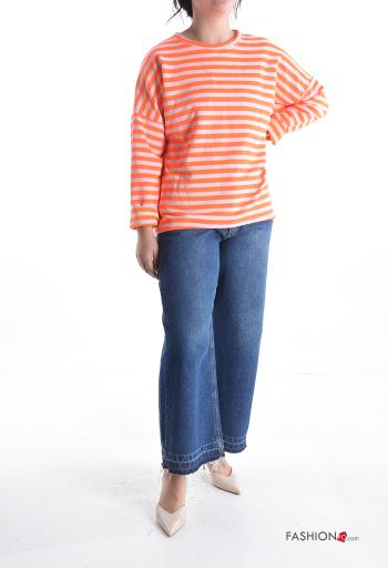 Camisola de mangas compridas em Algodão manga comprida às riscas - ph 5