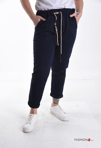Joggers with pockets with drawstring