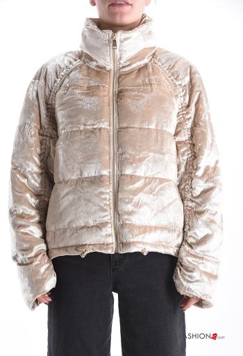 Chaqueta bomber con bolsillos con cremallera de cuello alto - ph 1