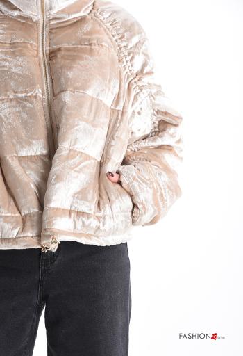 Chaqueta bomber con bolsillos con cremallera de cuello alto - ph 4