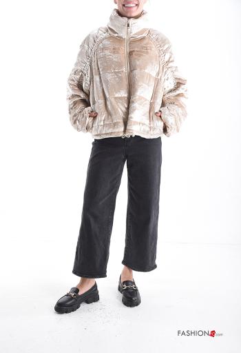 Chaqueta bomber con bolsillos con cremallera de cuello alto - ph 5