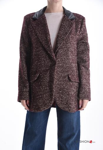 Blazer con colletto con fodera