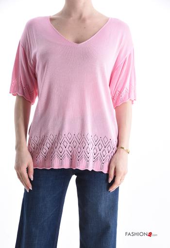 Jersey manga corta con cuello en v - ph 1