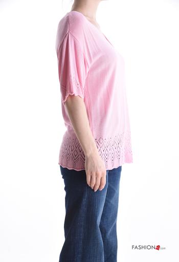 Jersey manga corta con cuello en v - ph 3