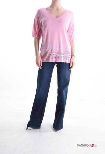 Jersey manga corta con cuello en v - ph 5