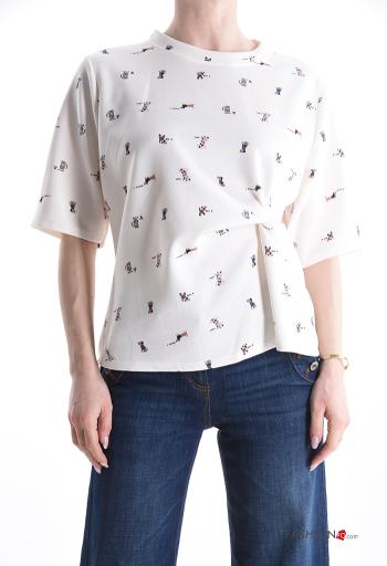 T-shirt manga corta Diseño impreso