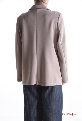 Veste manches longues à collet à boutons sans doublure - ph 2