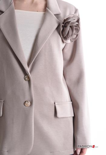 Veste manches longues à collet à boutons sans doublure - ph 4