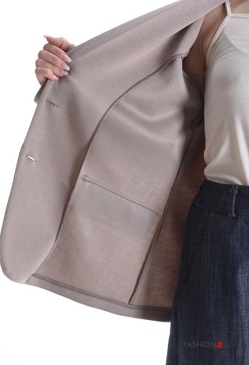 Veste manches longues à collet à boutons sans doublure - ph 6