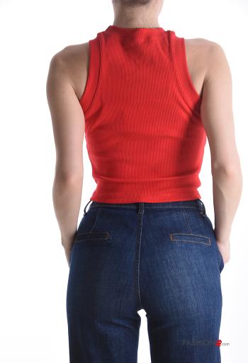 Top sín mangas de Algodón canalé - ph 2