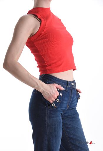 Top sín mangas de Algodón canalé - ph 3