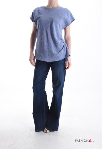 Blusa de Algodón manga corta con cordón - ph 5