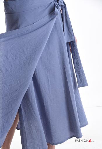 Falda de Algodón midi con lazo - ph 4