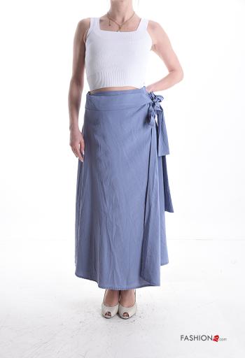 Falda de Algodón midi con lazo - ph 5