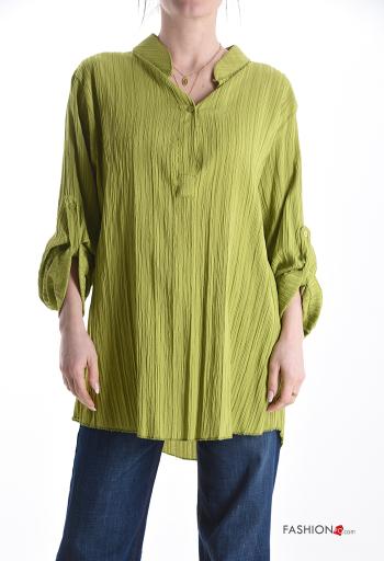 Blusa maniche lunghe con bottoni