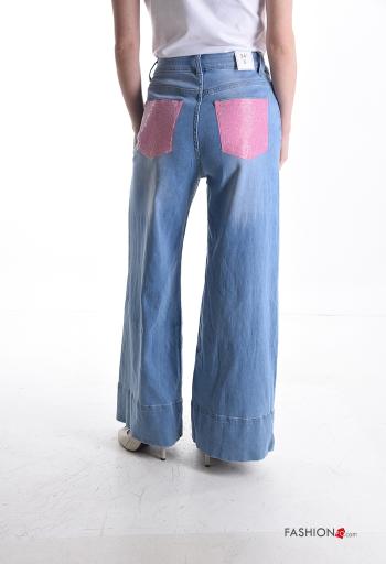 Vaqueros de Algodón wide leg con bolsillos - ph 2