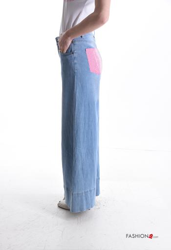 Vaqueros de Algodón wide leg con bolsillos - ph 3