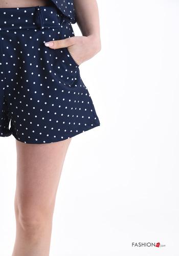 Ensemble coordonné sans manches Imprimé à pois avec fermeture éclair - ph 4