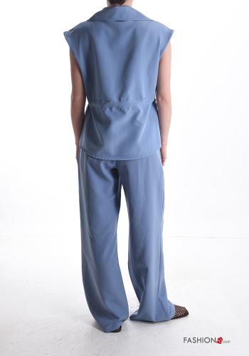 Ensemble coordonné sans manches avec poches avec coulisse à boutons - ph 2