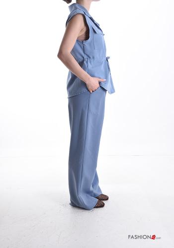 Ensemble coordonné sans manches avec poches avec coulisse à boutons - ph 3