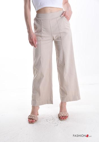 Pantalones de Algodón con bolsillos