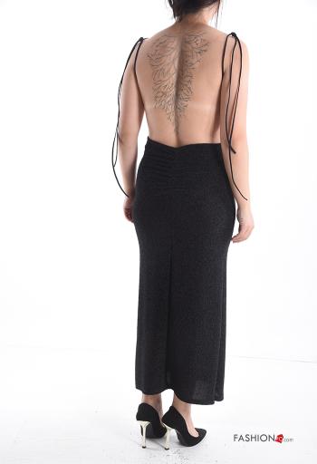 Vestido sem mangas regulável lurex costas abertas - ph 2