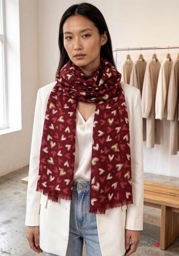heart motif Scarf - ph 1