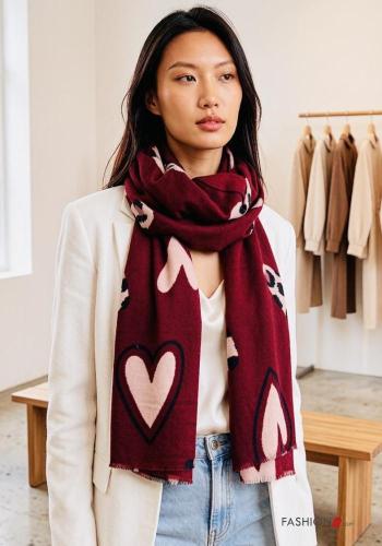 heart motif Scarf - ph 1
