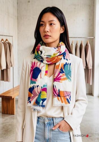 Leaf print Scarf - ph 1