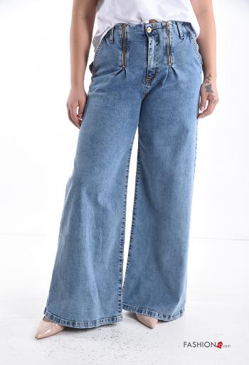 Calças de ganga em Algodão