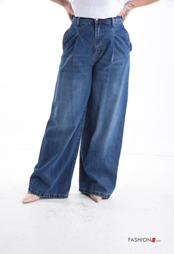 Calças de ganga em Algodão